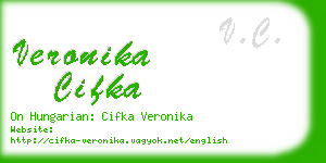 veronika cifka business card